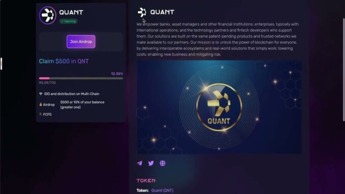 Claim Your $500: QNT Crypto Airdrop Guide 2023 - New Users Special!