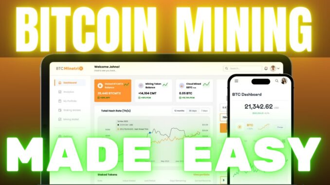 BITCOIN MINING FOR BEGINNERS 🔥 CLOUD MINING 🔥 BTC MINING MADE EASY