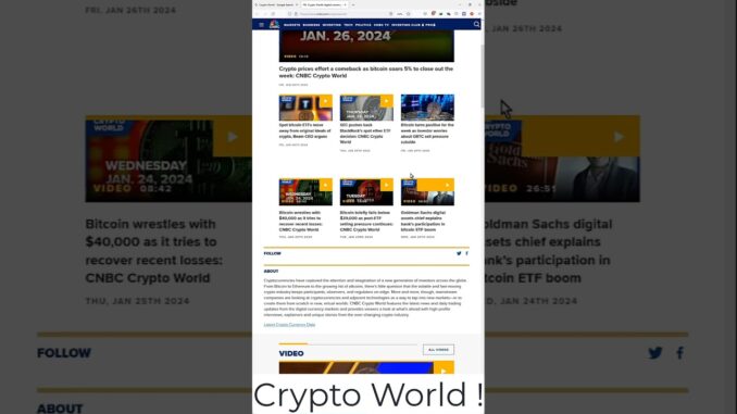 Crypto News Website | Crypto World !