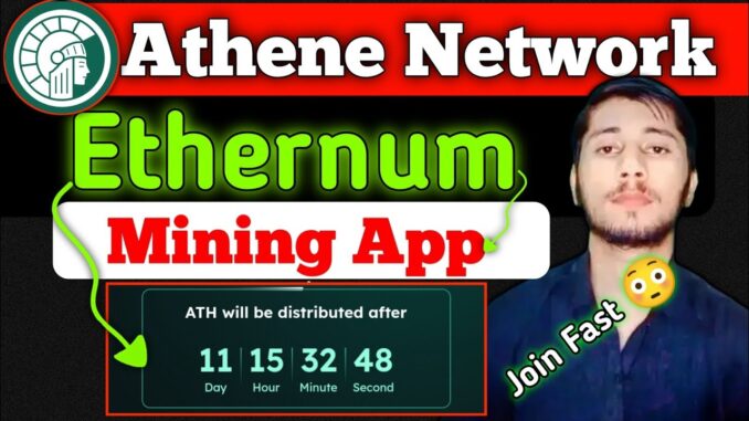 Ethernum mining app | Earn crypto without investment | atheni network