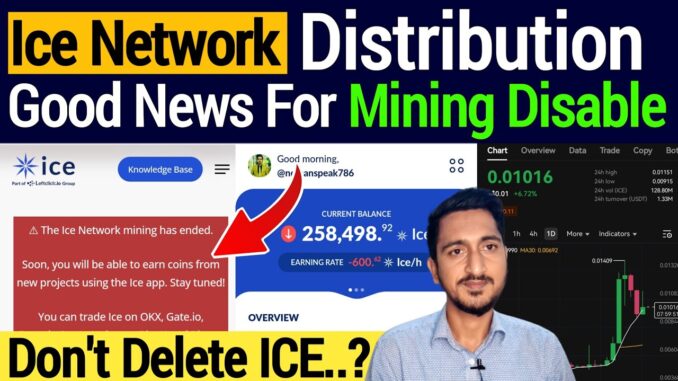 Ice Network Good News Don't Delete ICE For Disable Mining | Ice Final Distribution Full Explain