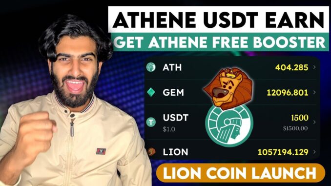 Athene Mining Distribution ATH, Lion, USDT Earning | Athene Network Withdrawal Update | Free Booster