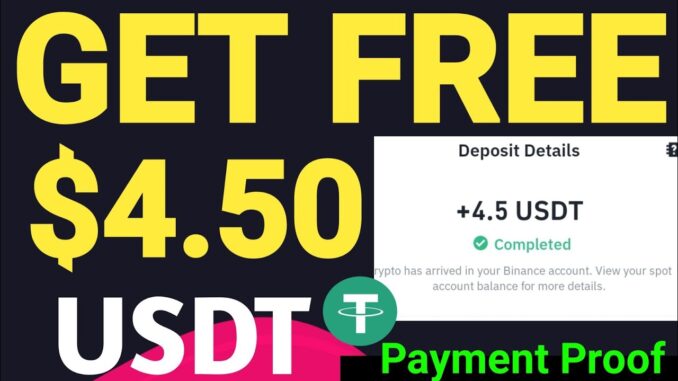 GET FREE $4.50 + Withdrawal Proof : New USDT Mining Site For Beginners| Crypto News Today💰💰💰