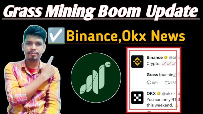 Getgrass (Grass Mining) Good News From Binance || Grass Mining Latest Update Bangla || Free Mining