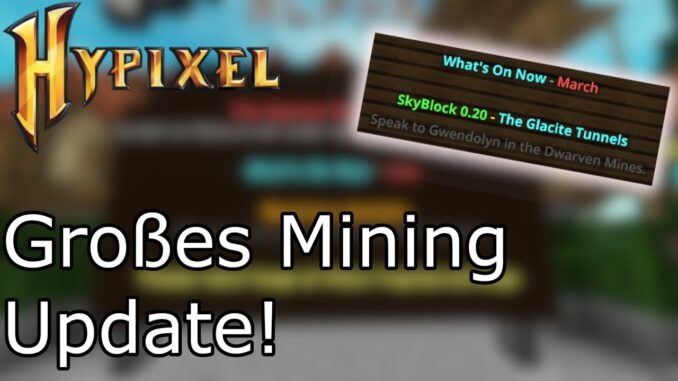 Großes Mining Update - neue Gemstones uvm. I Hypixel Skyblock News