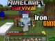 Minecraft survival guide Ep2 caves iron mining sinhala gameplay mobile phone👍😄