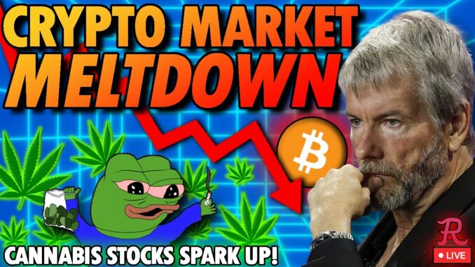 BITCOIN LIVE : CRYPTO MELTDOWN, STOCKS REKT, CANNABIS SPARKS UP, MONTHLY CLOSE