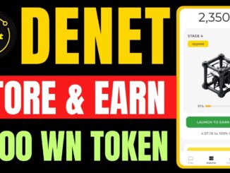 DeNet Airdrop | New DeNet Storage Mining App | New Earning App Today | A DePIN Crypto Project