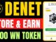 DeNet Airdrop | New DeNet Storage Mining App | New Earning App Today | A DePIN Crypto Project