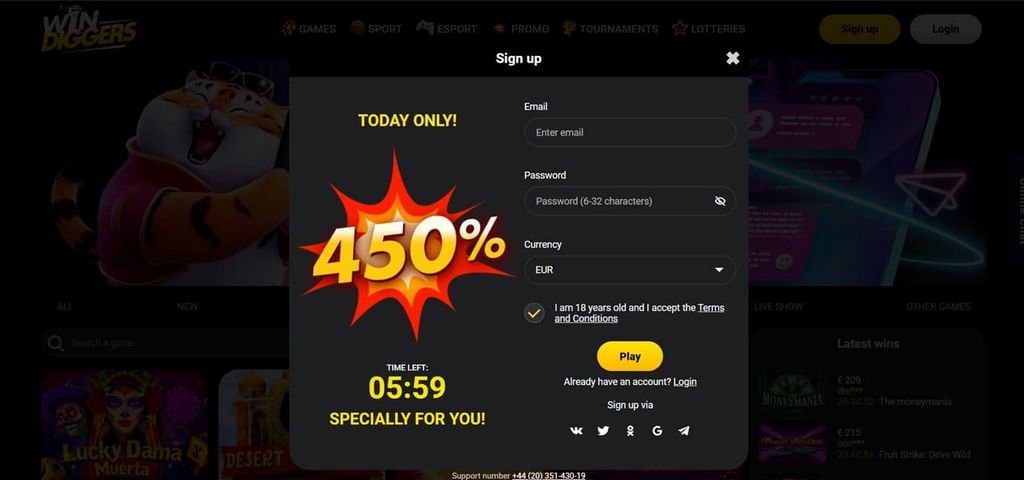 Win Diggers Gambling Establishment Review
